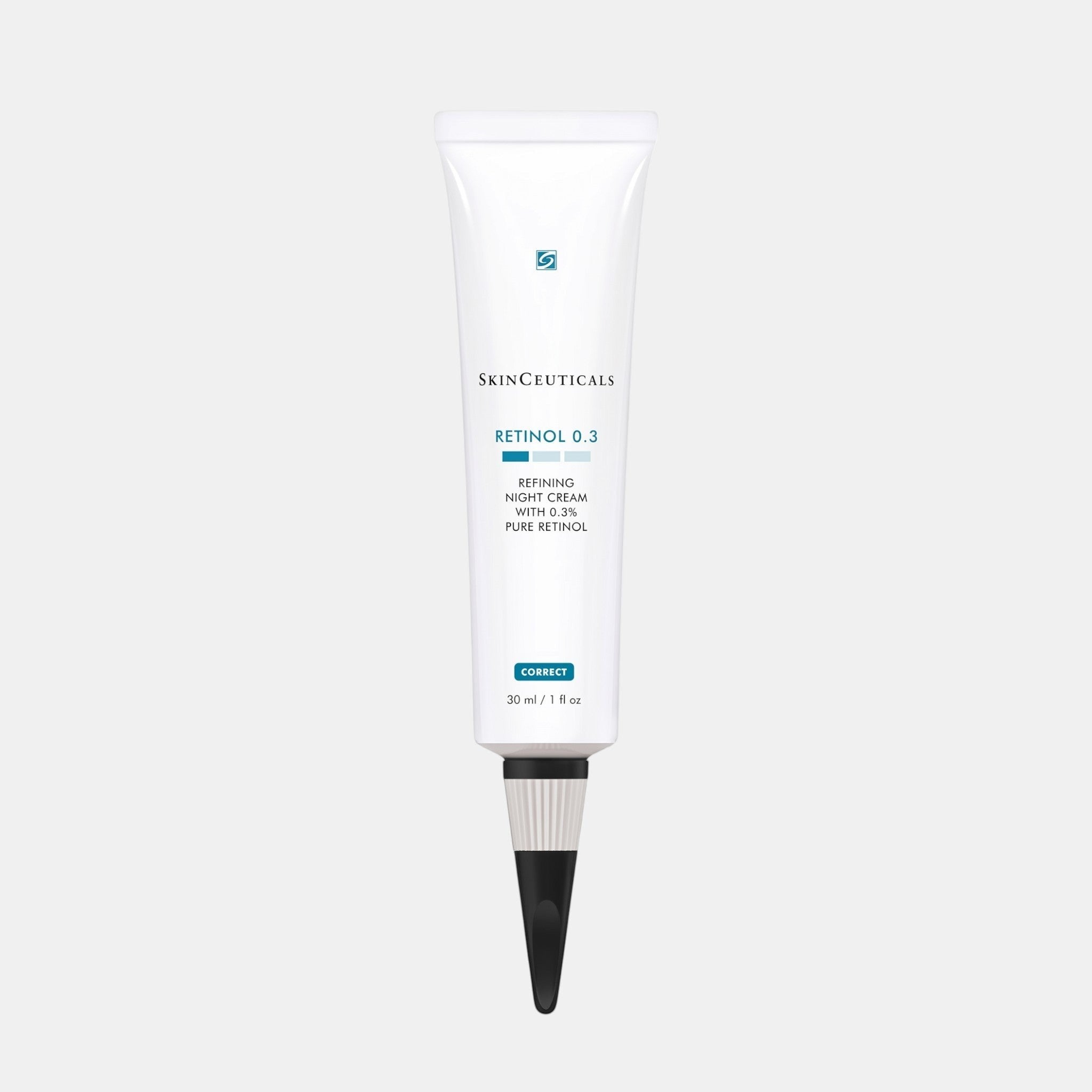 Shop Rescue Spa SkinCeuticals Retinol 0.3 refining night cream in a white 30ml tube for anti-aging skin care.