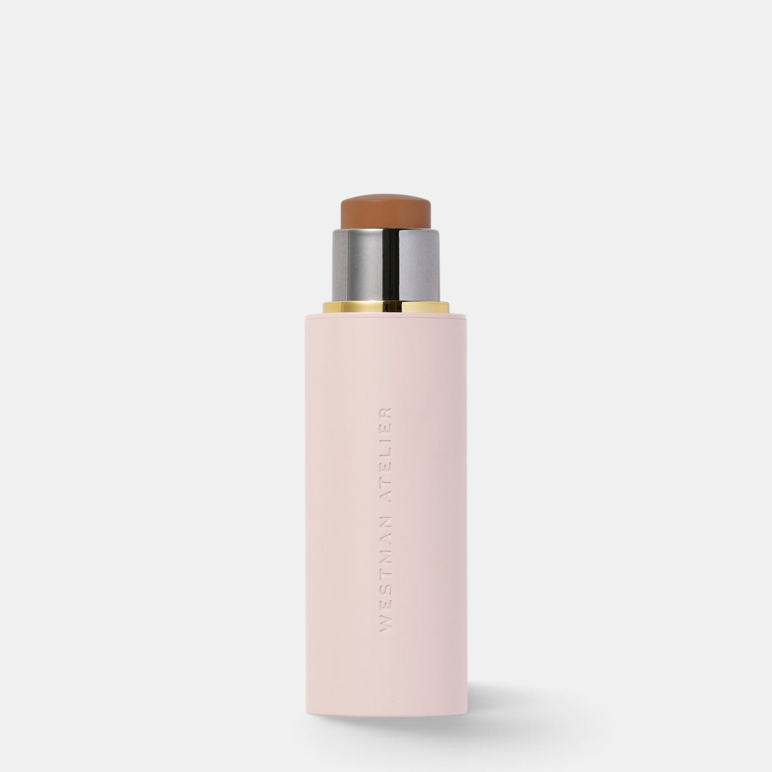 Shop Rescue Spa Westman Atelier Vital Skin Foundation Stick in a pale pink tube with a visible cream product tip.