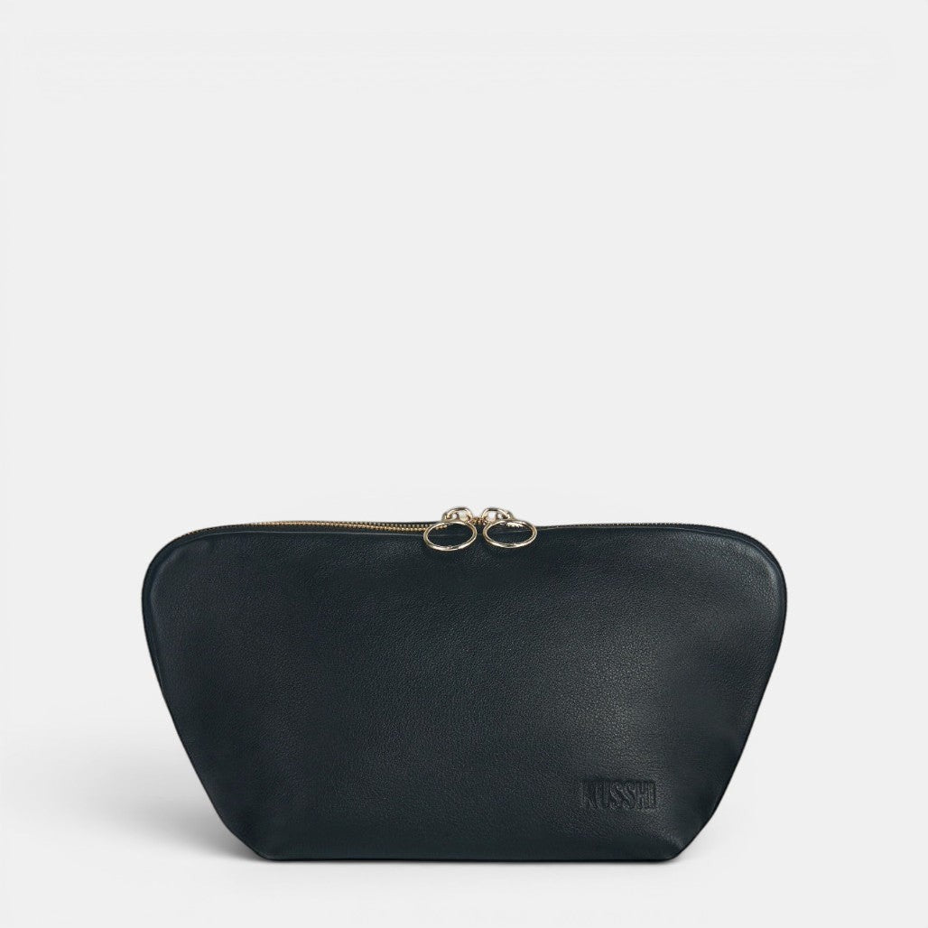 Signature Makeup Bag - Leather