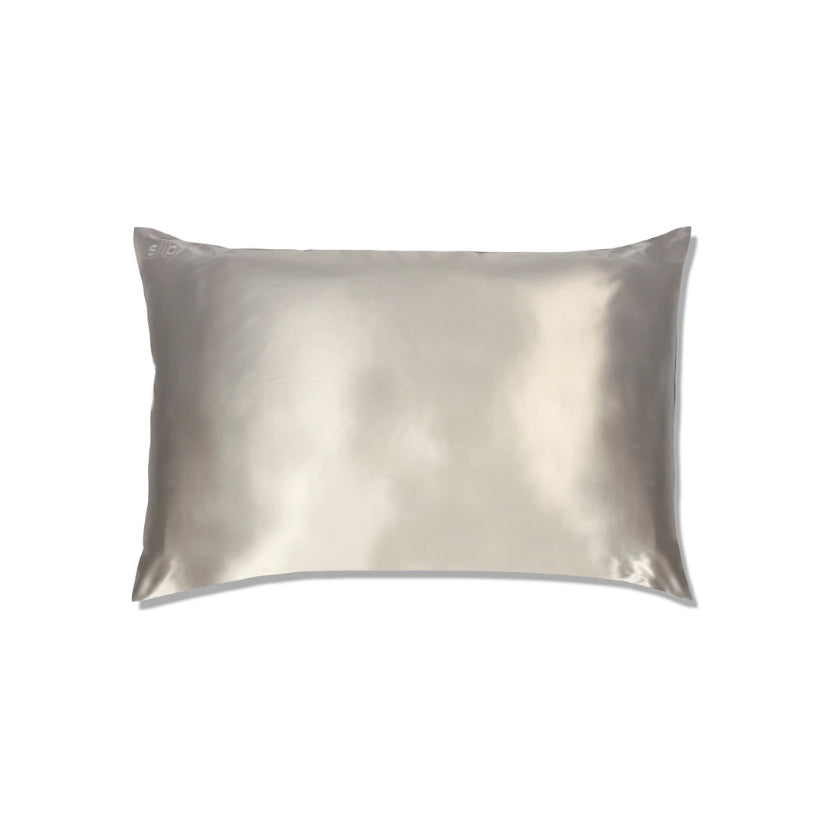Slipsilk Pillowcase Standard Queen Silver