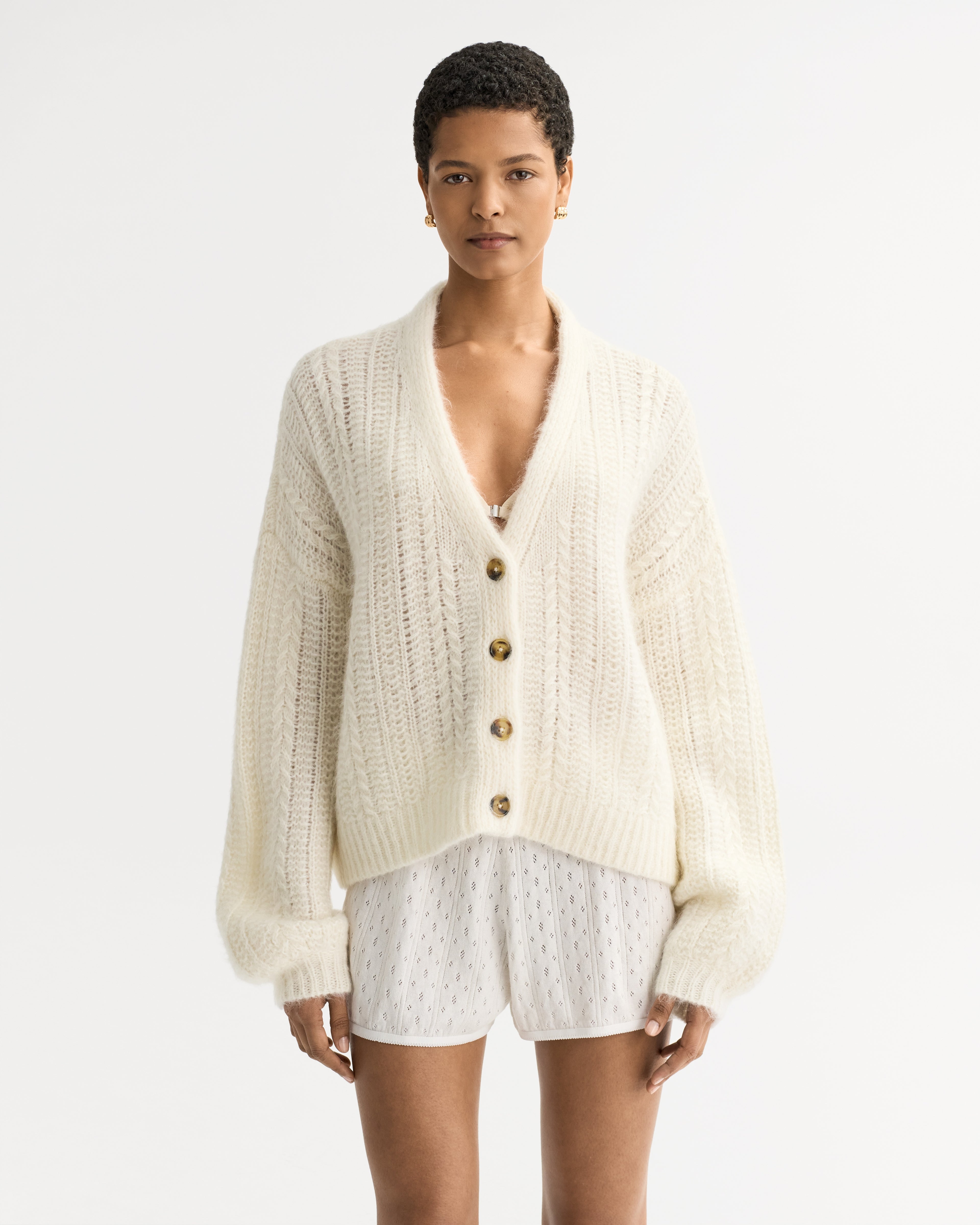 Silk Knit Cardigan
