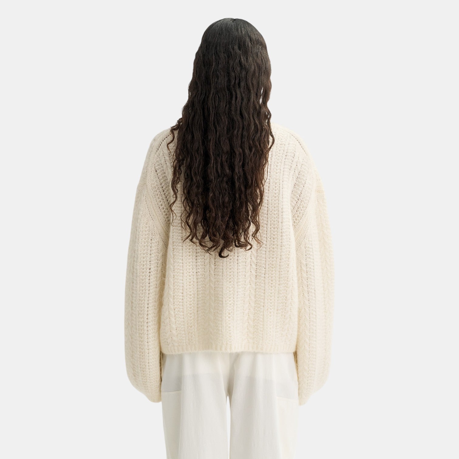 Soft Goat Silk Knit Crewneck at Shp Rescue Spa