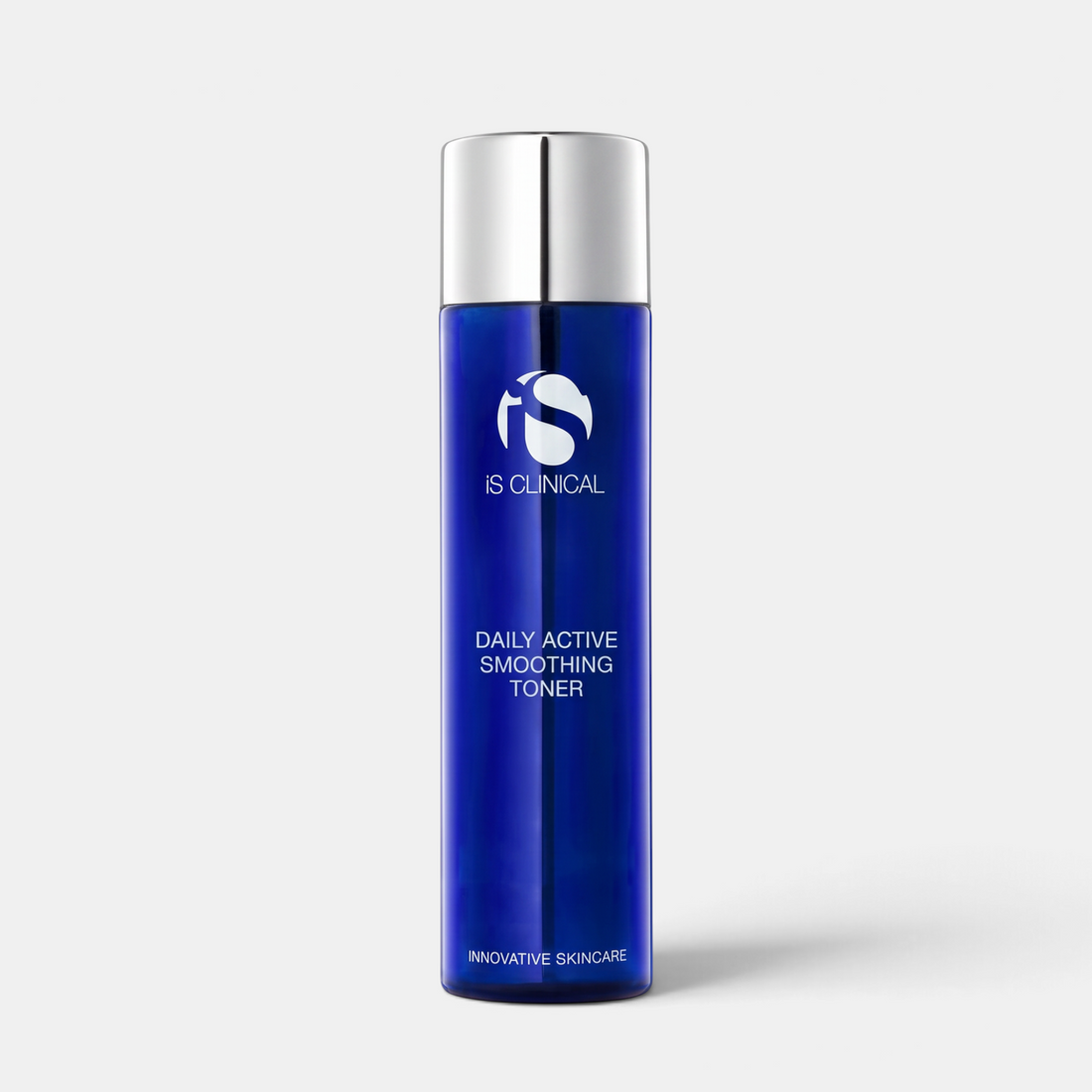Shop Rescue Spa iS CLINICAL Daily Active Smoothing Toner in a blue cylindrical bottle with a silver cap.