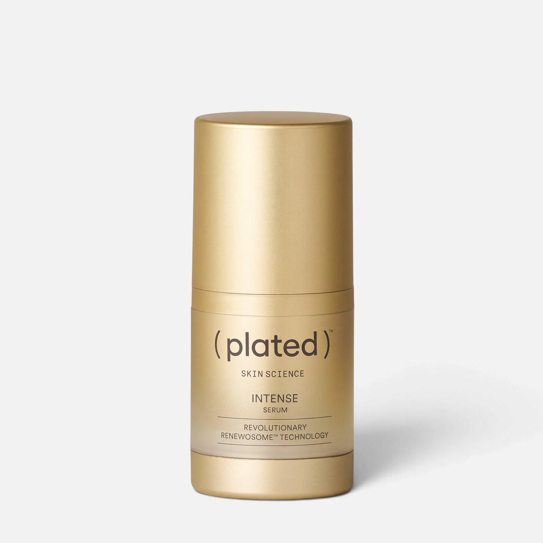 Shop Rescue Spa Plated Intense Serum in a gold pump bottle for anti-aging and skin rejuvenation.