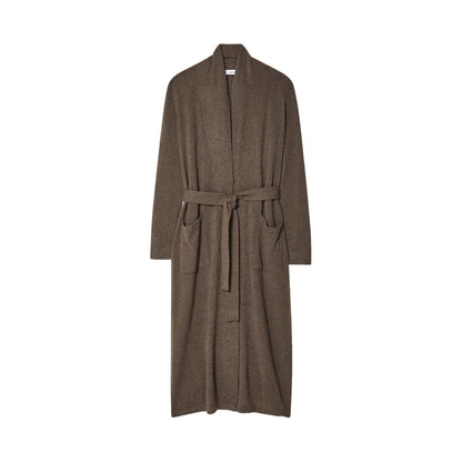 Cashmere Long Robe Russet Brown