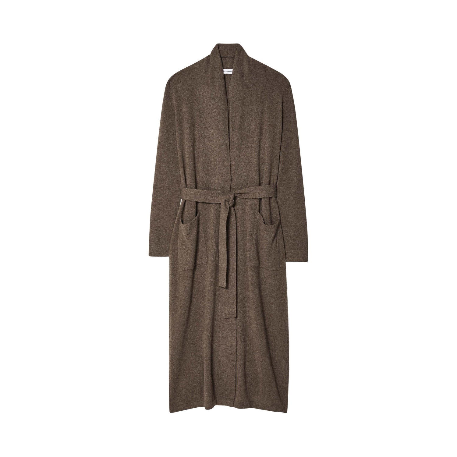 Cashmere Long Robe Russet Brown