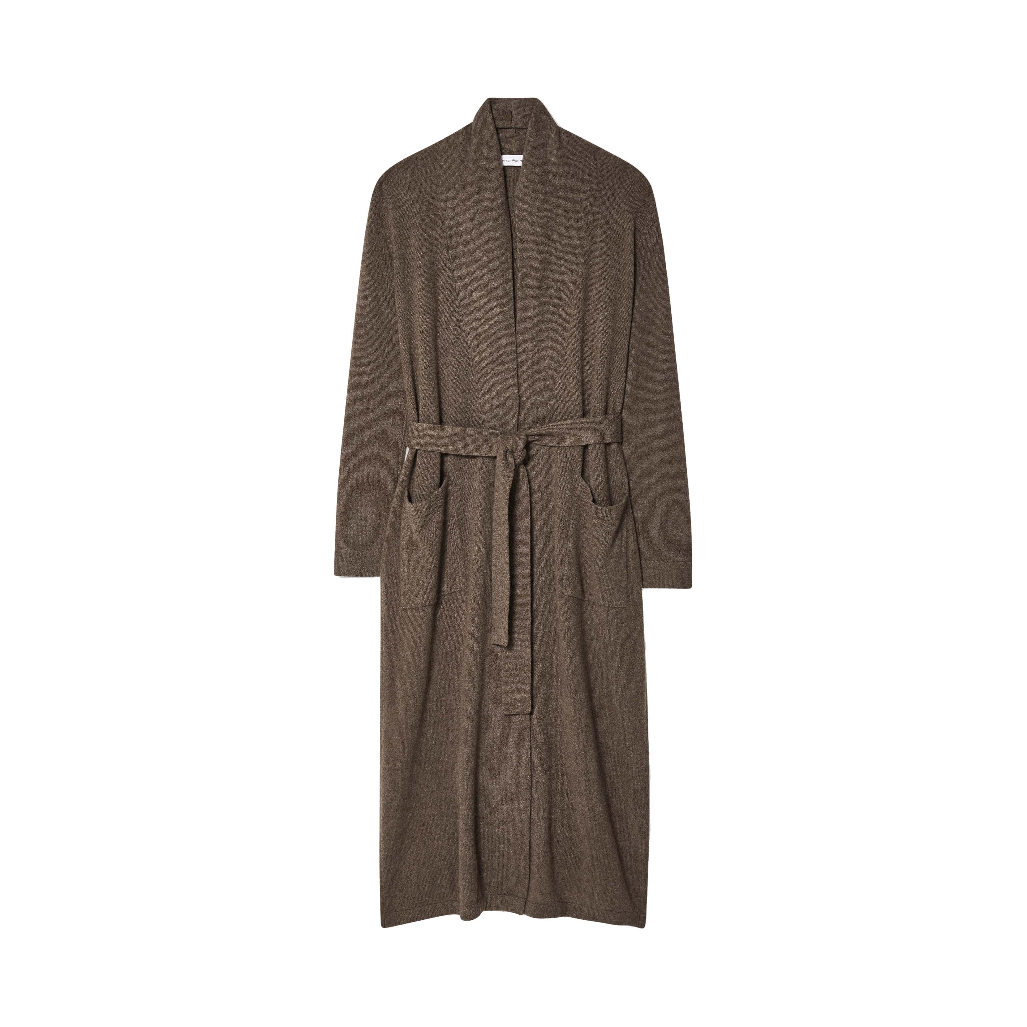 Cashmere Long Robe Russet Brown