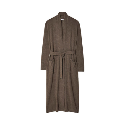 Cashmere Long Robe Russet Brown