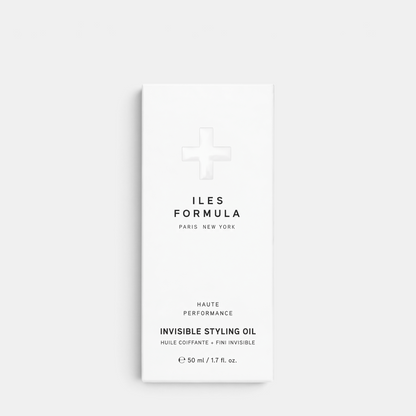 Shop Rescue Spa Iles Formula Invisible Styling Oil 50ml white bottle with minimalist black typography