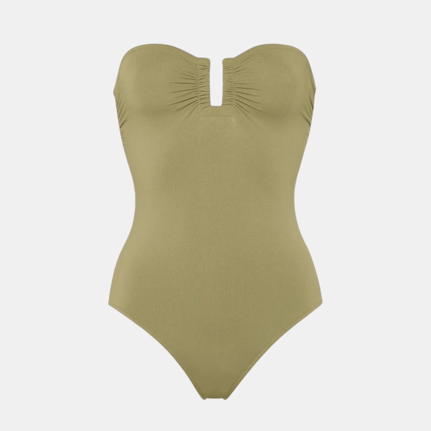 Front-facing product photo of Eres Cassiopee Duni One Piece Swimsuit in Alligator color on a clean background, showing the full swimsuit silhouette.