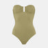 Front-facing product photo of Eres Cassiopee Duni One Piece Swimsuit in Alligator color on a clean background, showing the full swimsuit silhouette.