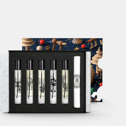 Shop Rescue Spa Diptyque Discovery Set Holiday 2026 featuring five miniature eau de parfums in a festive gift box.