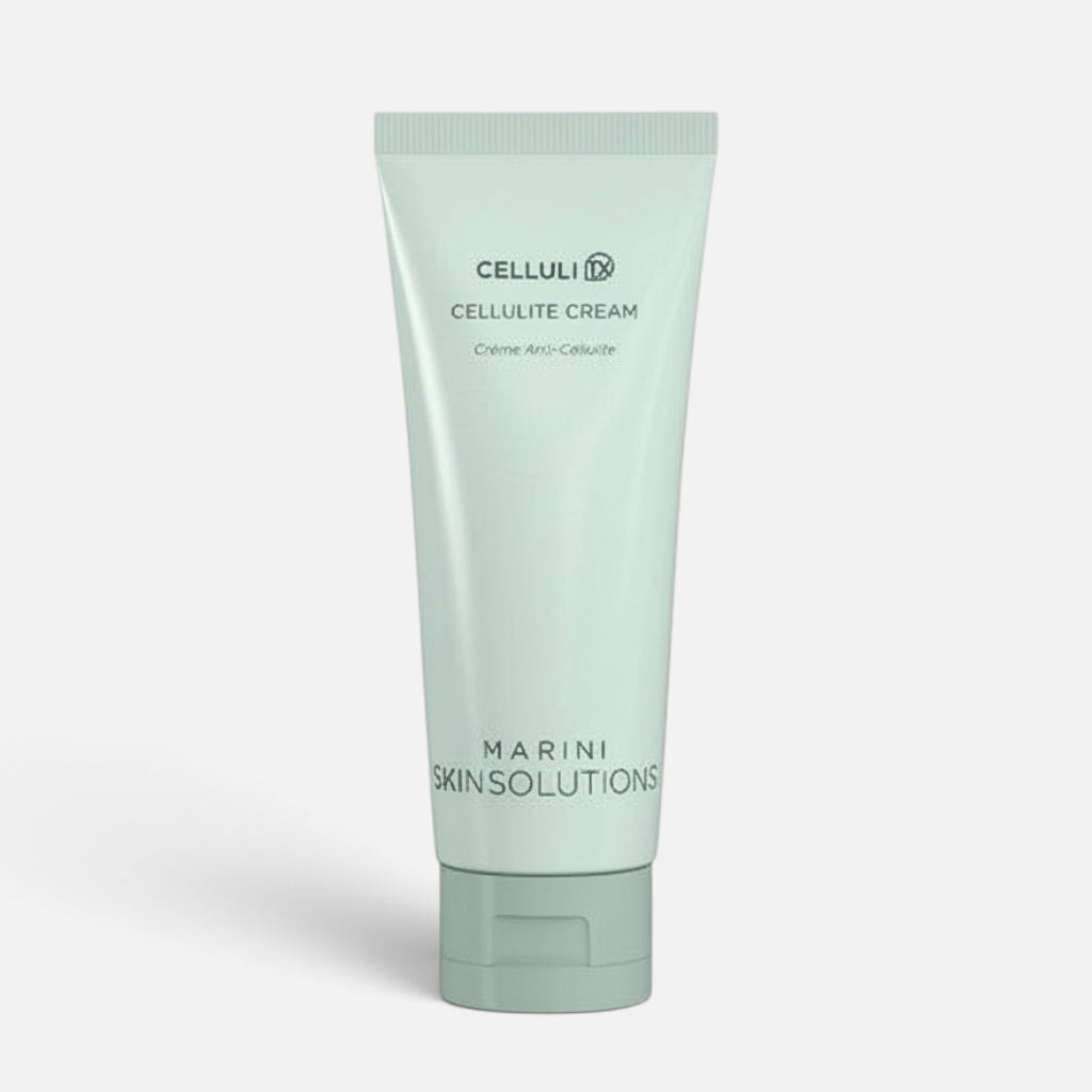 Shop Rescue Spa Jan Marini CelluliTX cellulite cream in a 4oz light green squeeze tube for skin firming