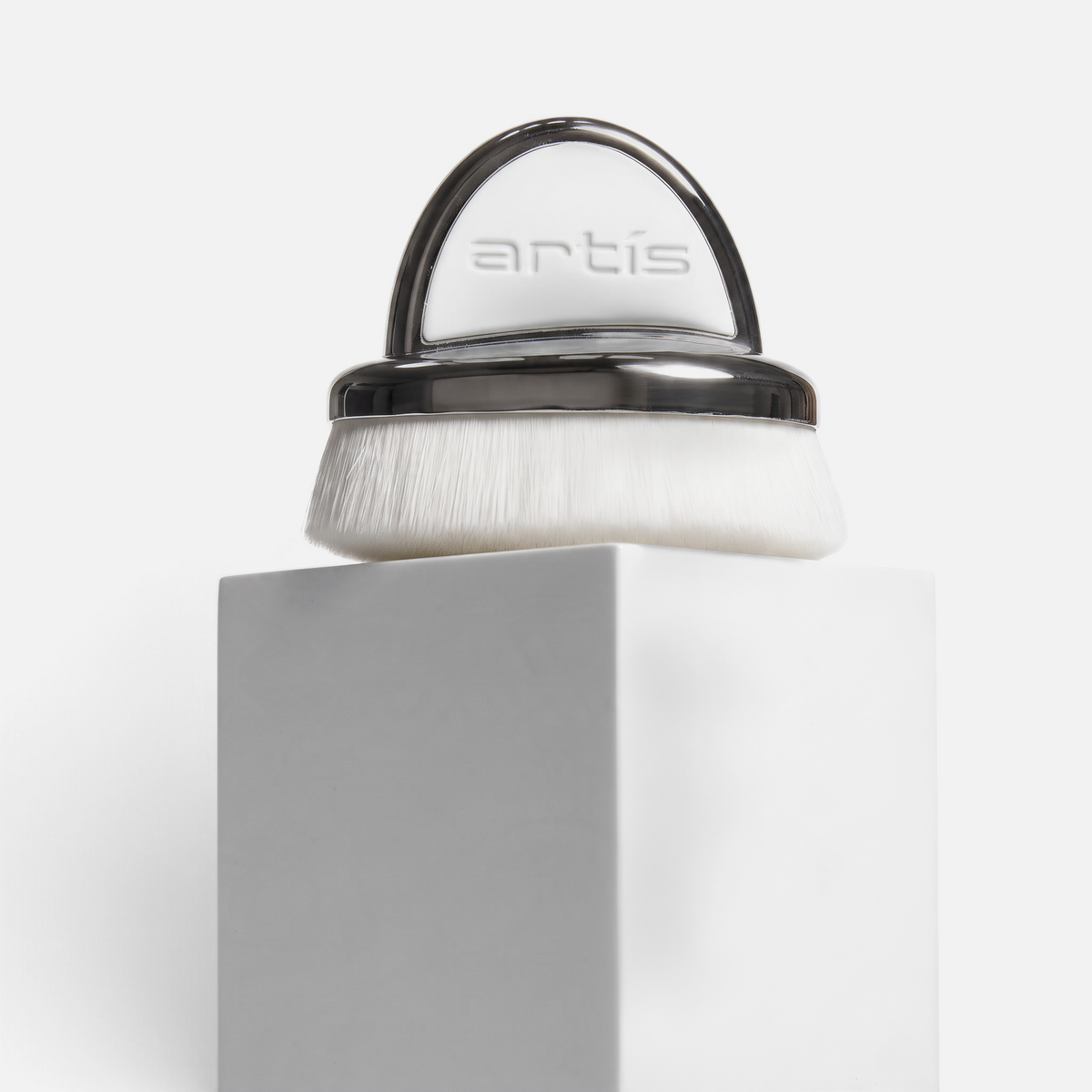 Shop Rescue Spa Artis Fini Brush Skincare Edition with white CosmeFibre bristles and a metallic curved handle.