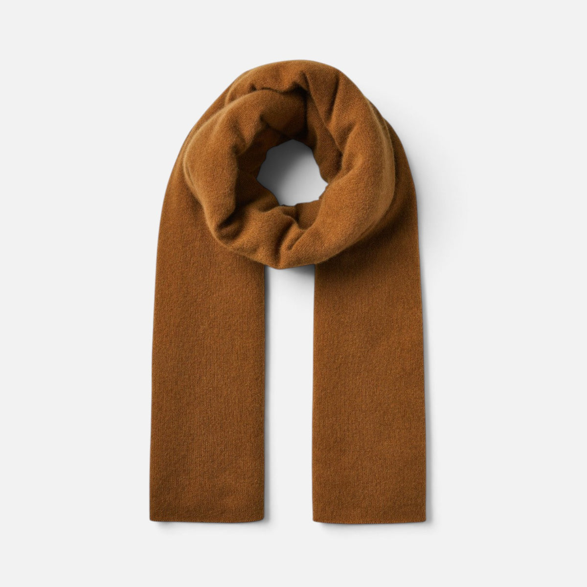 Shop Rescue Spa unisex cashmere travel wrap in a warm brown tone, featuring a soft, lightweight knit texture.