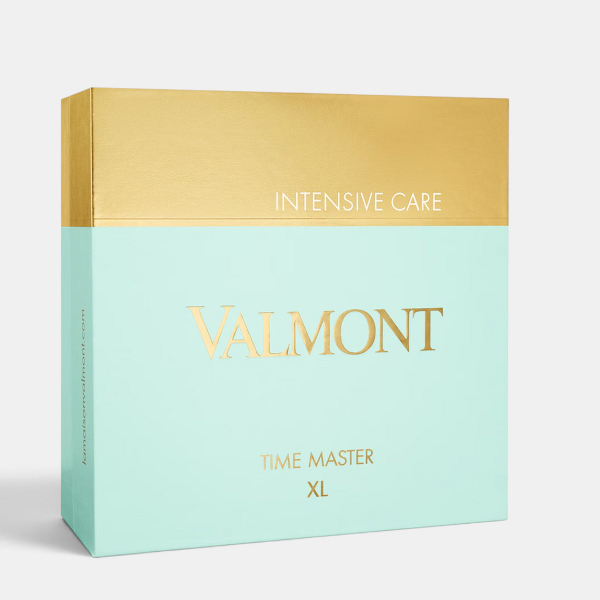 Shop Rescue Spa Valmont Time Master XL intensive anti-aging skincare treatment in a mint green and gold box
