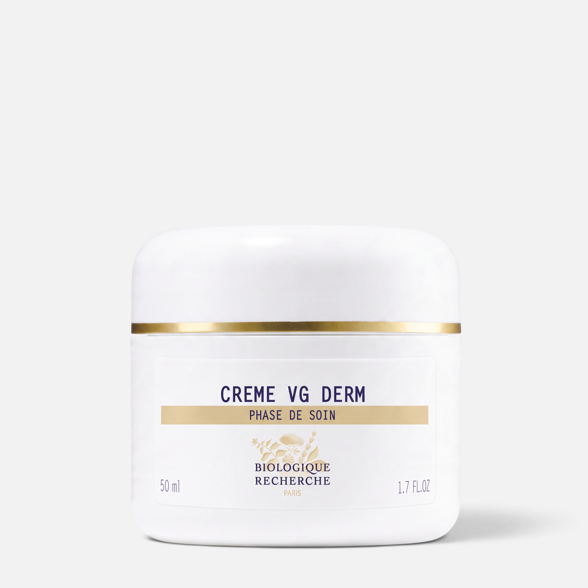 Shop Rescue Spa Biologique Recherche Creme VG Derm deep moisture cream in a 50ml white jar for dry sensitive skin