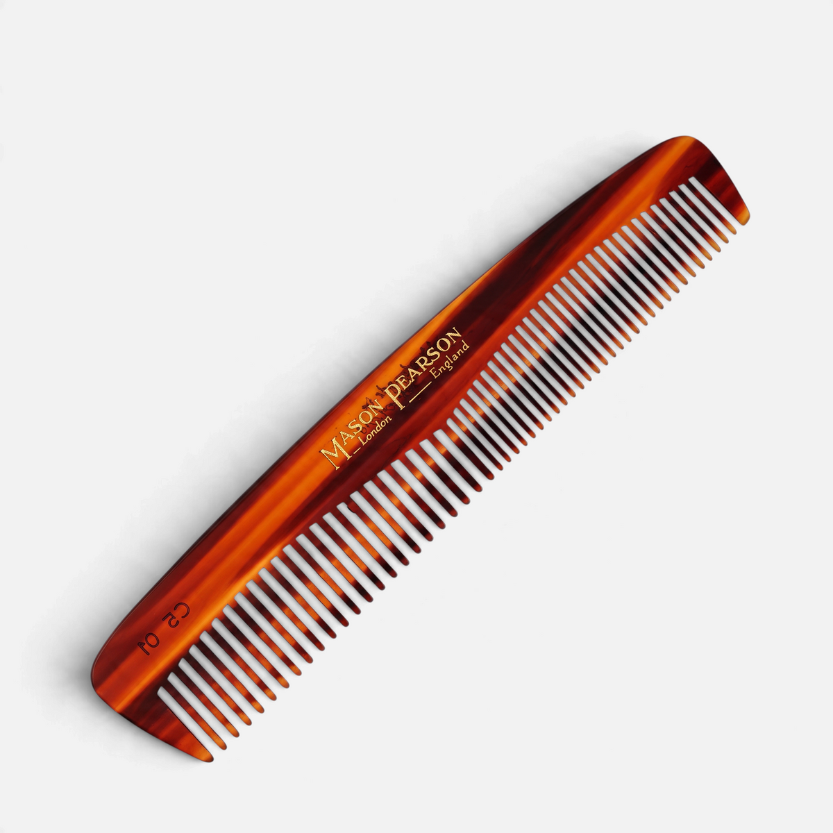 Shop Rescue Spa Mason Pearson Pocket Comb C5 in a tortoiseshell finish with tapered teeth for comfortable styling.