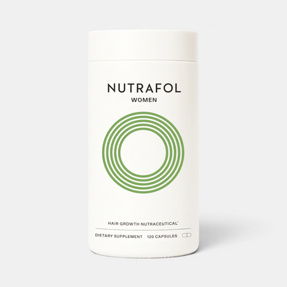 Shop Rescue Spa Nutrafol Women hair growth supplement bottle with white packaging and green circular logo