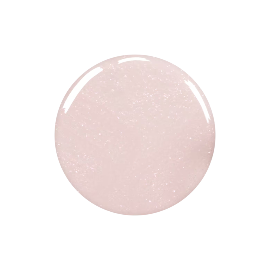 Shop Rescue Spa Manucurist Green Flash gel polish in a shimmering pale pink shade with a high-gloss finish.