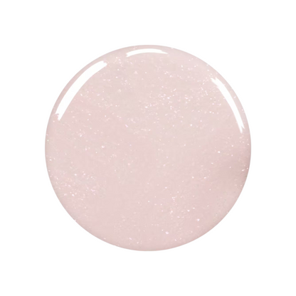 Shop Rescue Spa plant-based nail polish in a shimmering pale pink shade with a glossy, high-shine finish.