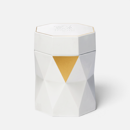 Shop Rescue Spa Biologique Recherche La Grande Crème in a white, geometric, hexagonal jar with gold accents.