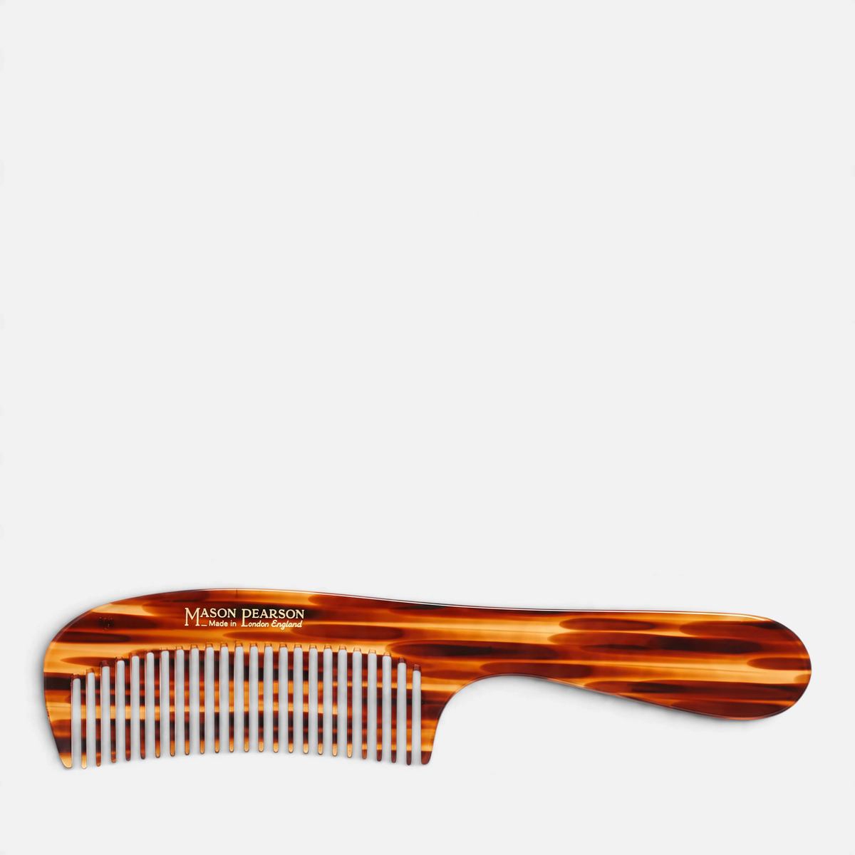 Shop Rescue Spa Mason Pearson Detangling Comb C2 in a classic tortoiseshell finish with smooth round teeth