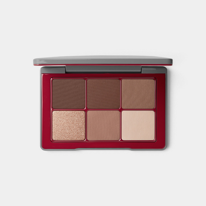 Shop Rescue Spa Toujours Fête eyeshadow palette featuring five neutral matte shades and one shimmering gold shade.
