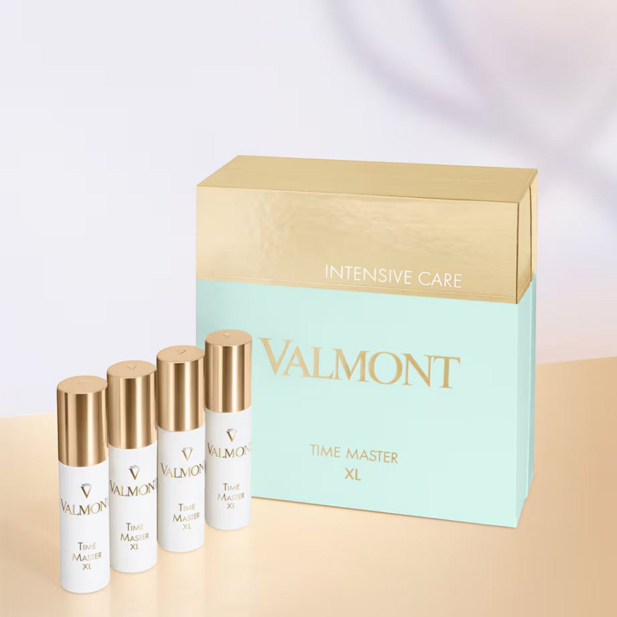 Shop Rescue Spa Valmont Time Master XL 28-day intensive anti-aging skincare treatment set with four pump bottles