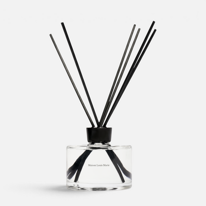 Shop Rescue Spa No.09 Vallee de Farney home diffuser with black reeds in a clear glass bottle