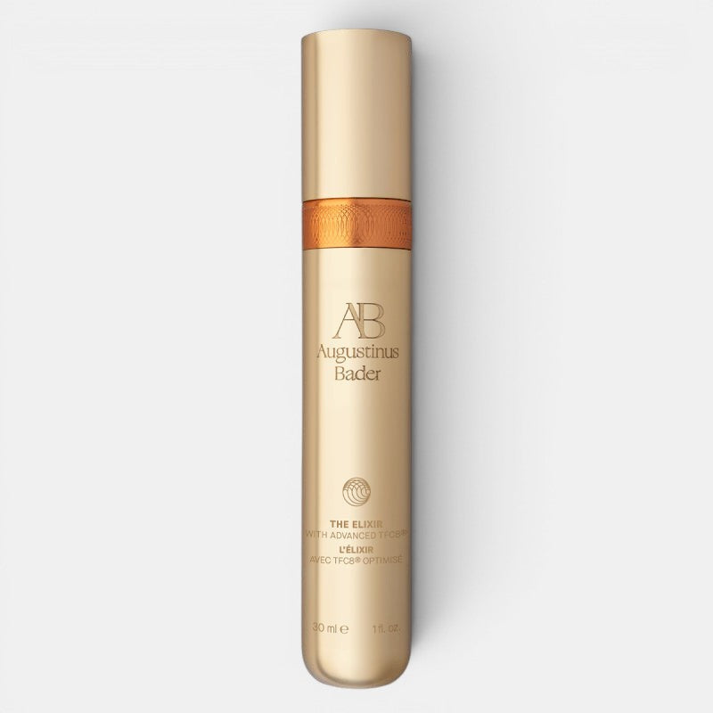 The Elixir positioned upright with a white background. Reduces visible signs of aging and promotes a more youthful complexion.