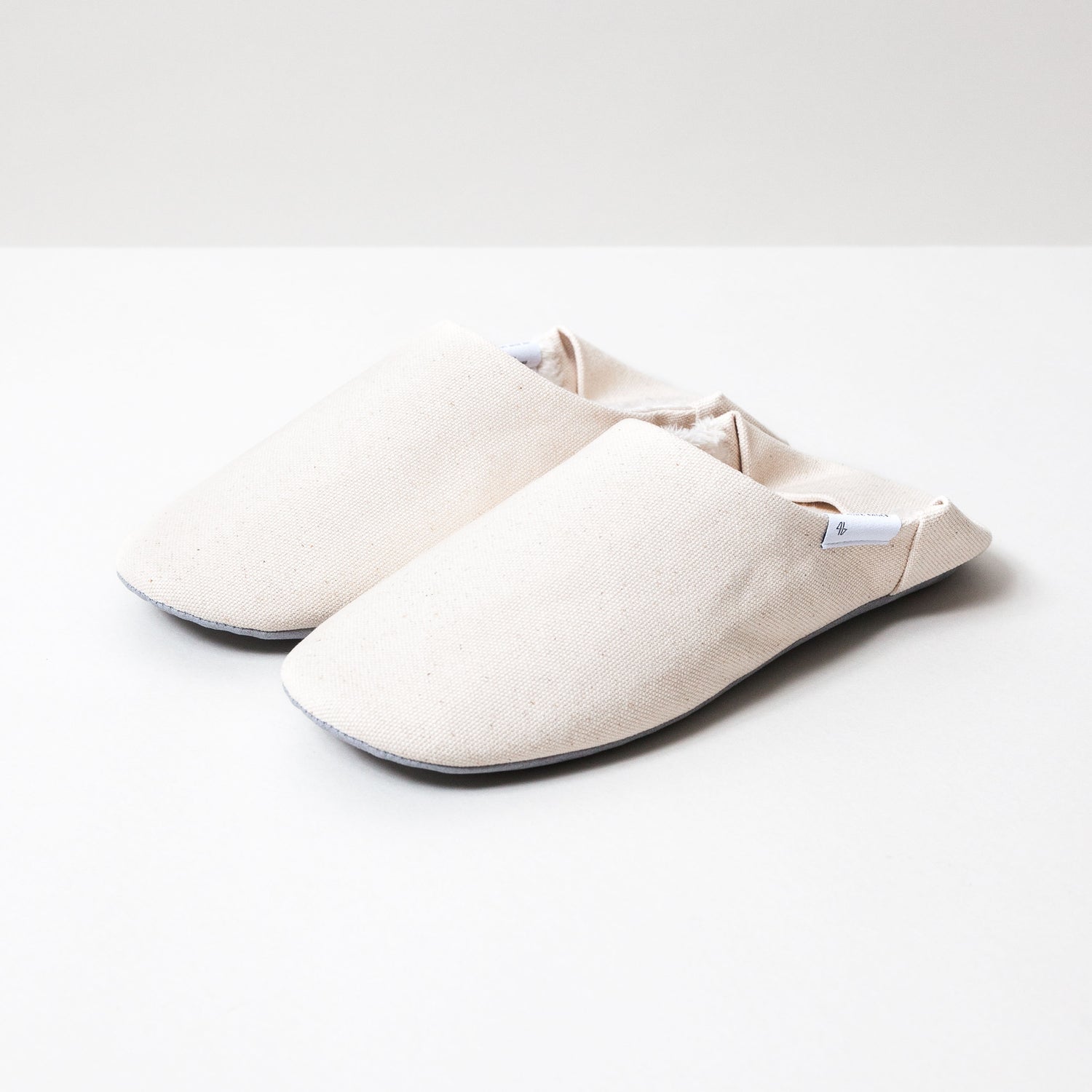 ABE Canvas Home Shoes - Lined Natural
