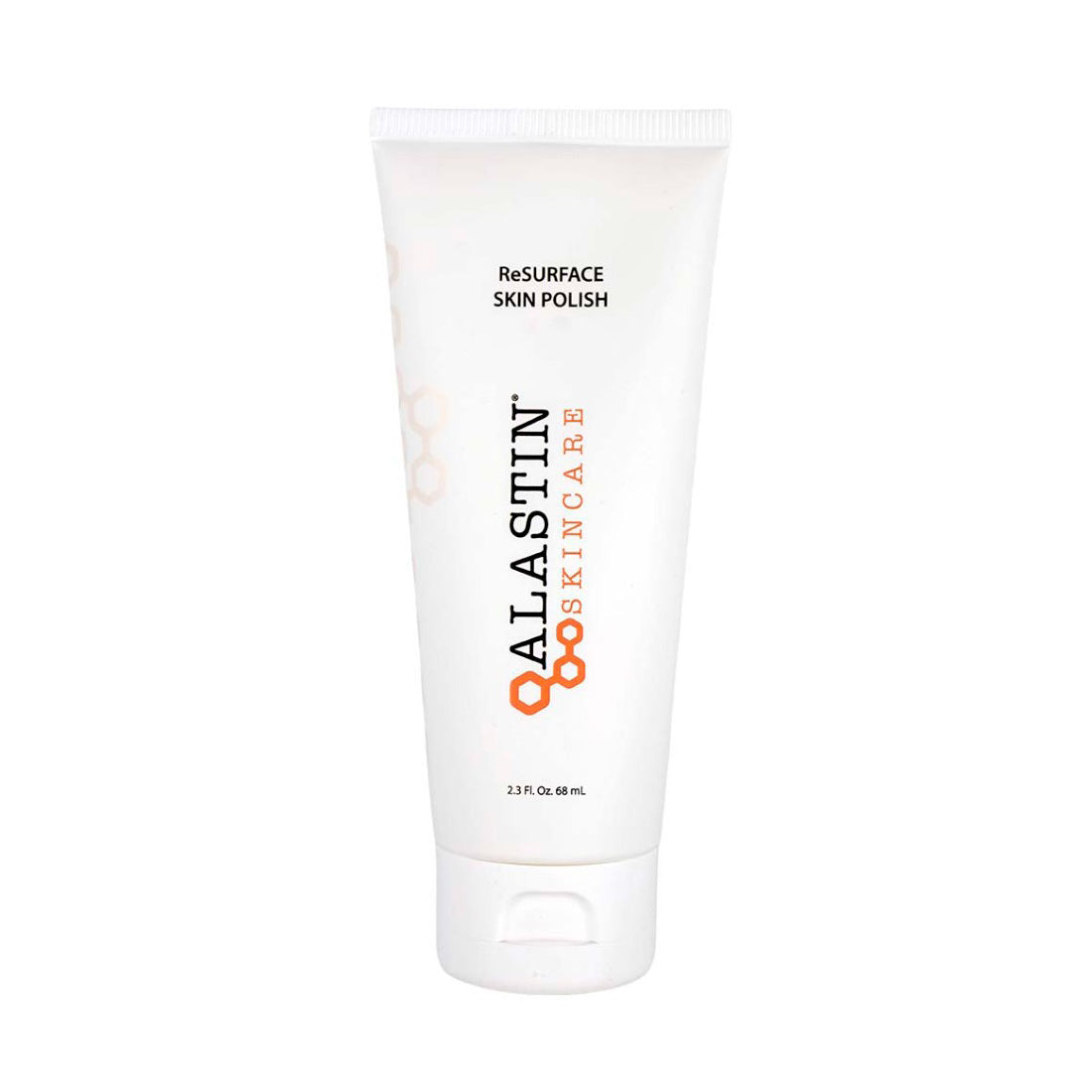 Alastin Resurface Skin Polish positioned upright with a white background. Gentle yet effective exfoliation powered by volcanic minerals and glycolic acid to sweep away dead skin cells.