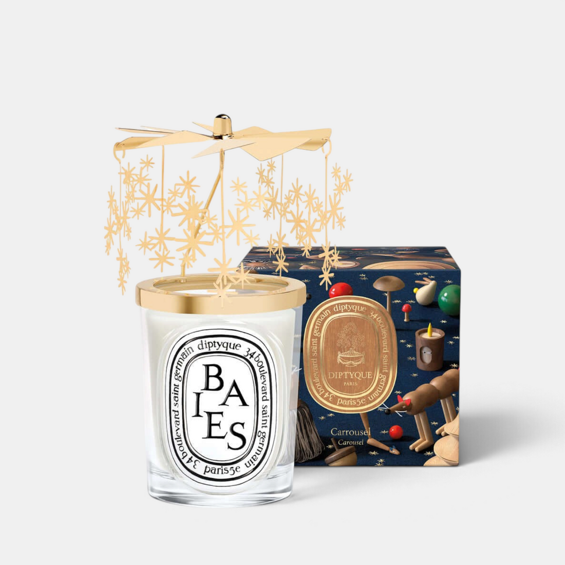 Holiday Carousel For Classic Candle