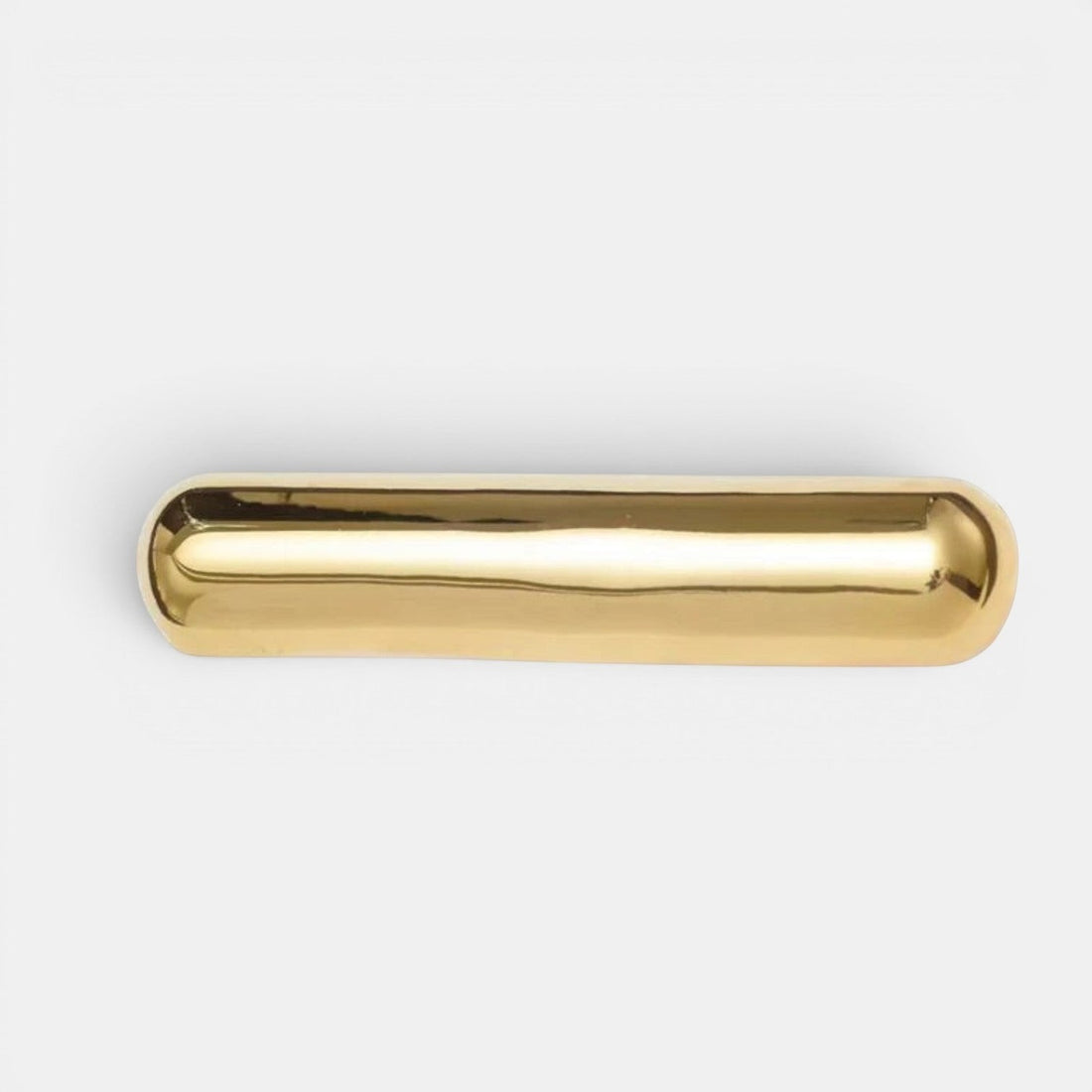 Elongated Bar Barrette Gold