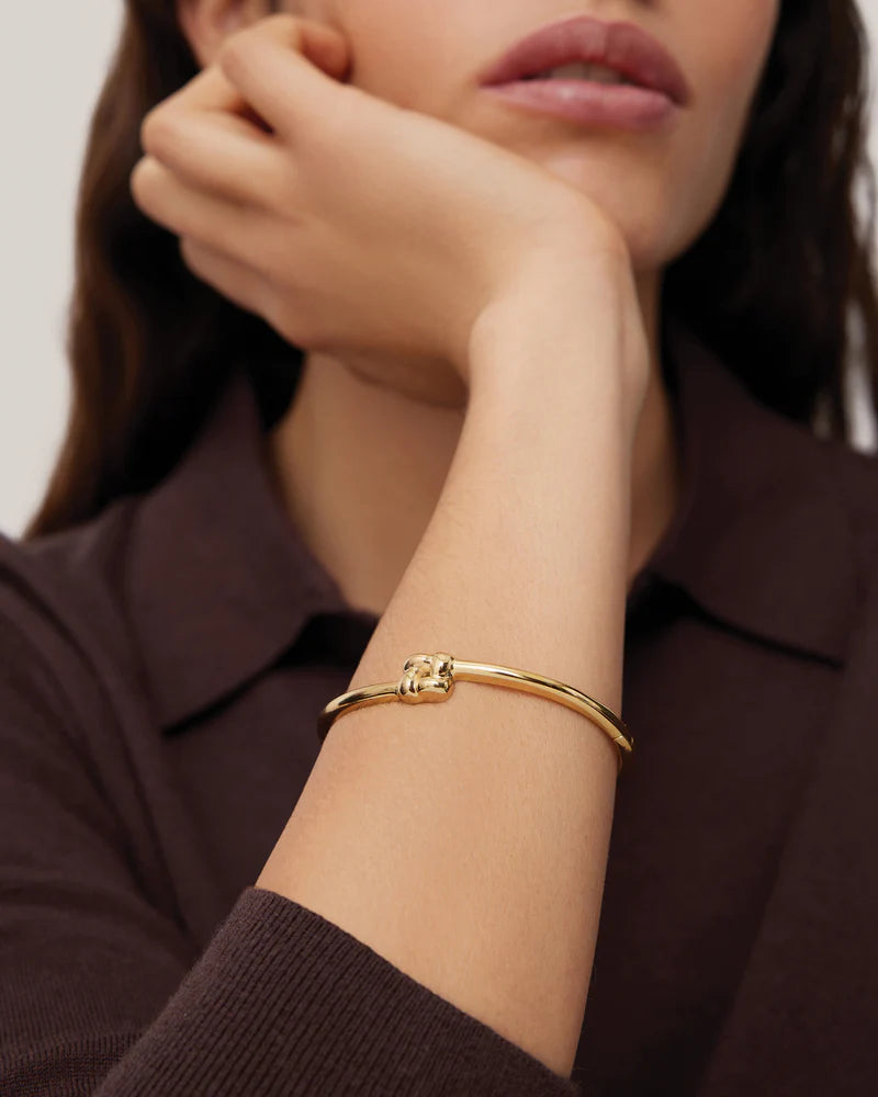 Slim Woven Square Bangle