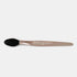 A metallic rose gold massage tool with a black silicone head, featuring the brand name &