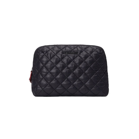 Medium Double Zip Cosmetic - Black