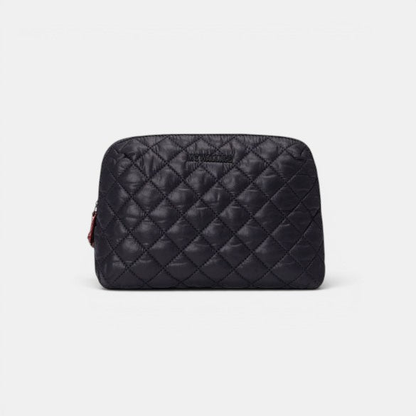 Medium Double Zip Cosmetic - Black