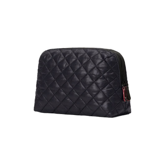 Medium Double Zip Cosmetic - Black