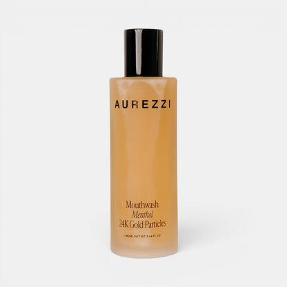 24K Gold Particles Menthol Mouthwash