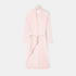 Shop Rescue Spa long cashmere robe in pink sand with a shawl collar, patch pockets, and a waist tie.