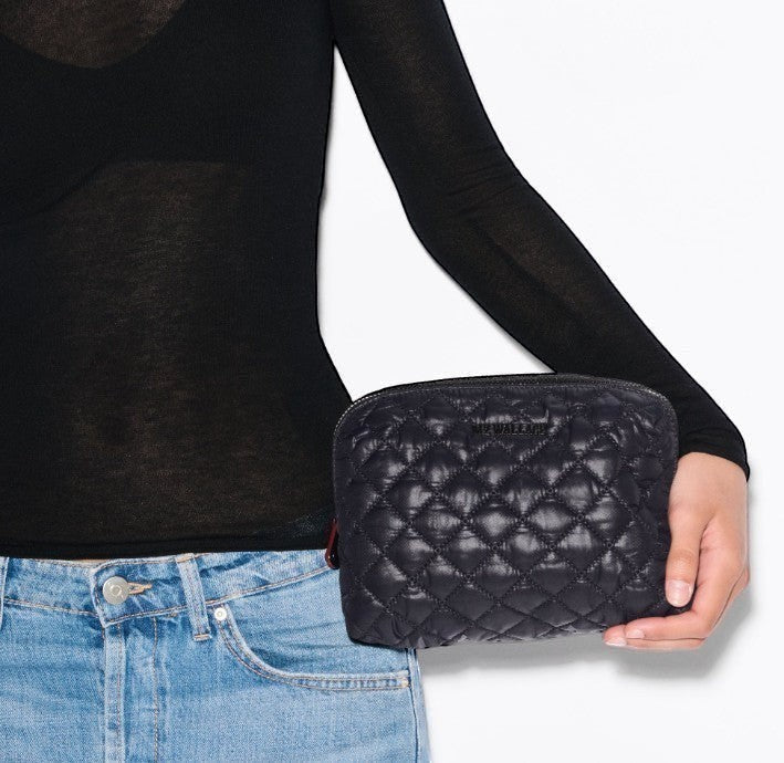 MZ Wallace Medium Double Zip Cosmetic - Black