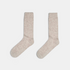 Shop Rescue Spa beige cashmere ribbed socks for everyday comfort and warmth
