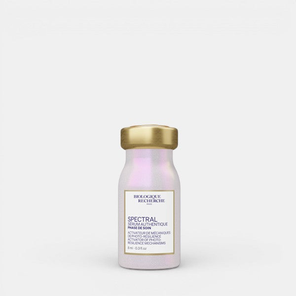 Front-facing unboxed product photo of Biologique Recherche Sérum Spectral 8ml on a clean background, showing smaller serum bottle.
