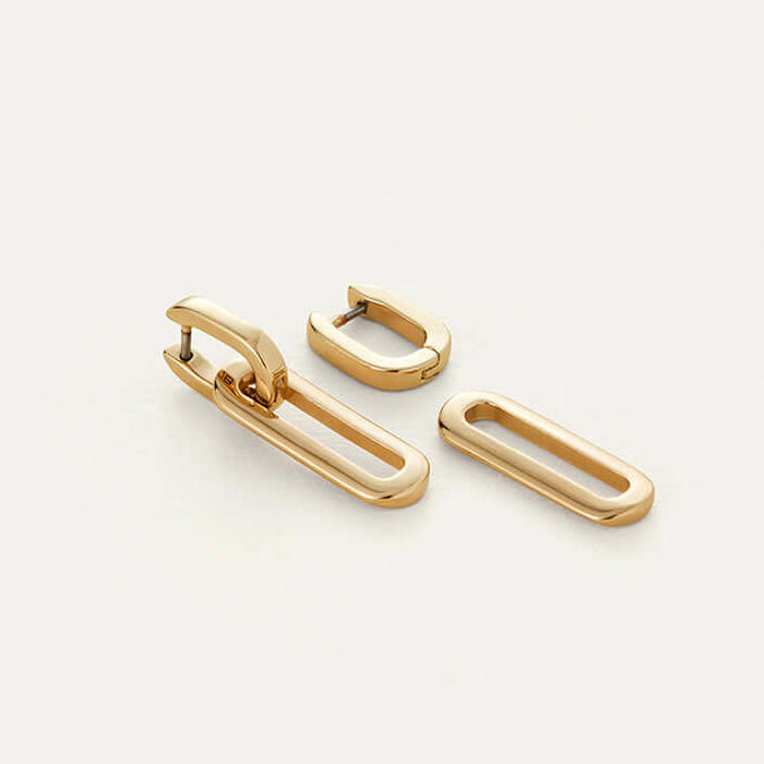 Teeni Detachable Link Earrings Gold
