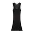 Front-facing product photo of Zimmerli Richelieu Neglige in black on a clean background, showing full silhouette and lace detailing.