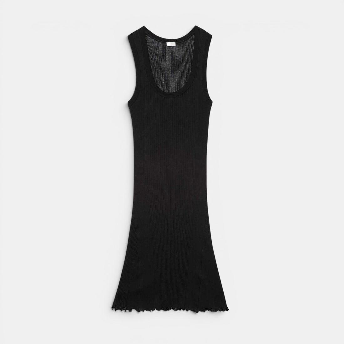 Front-facing product photo of Zimmerli Richelieu Neglige in black on a clean background, showing full silhouette and lace detailing.