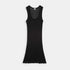 Front-facing product photo of Zimmerli Richelieu Neglige in black on a clean background, showing full silhouette and lace detailing.
