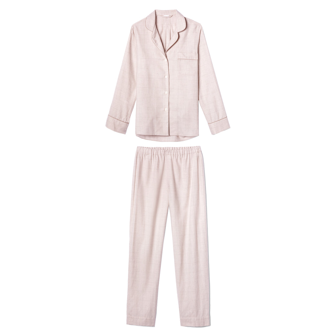 Pyjama Long Set Pink Check